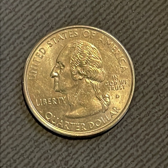 Quarter dollar coin 2000 New Hampshire state old man of the mountain - Picture 2 of 2